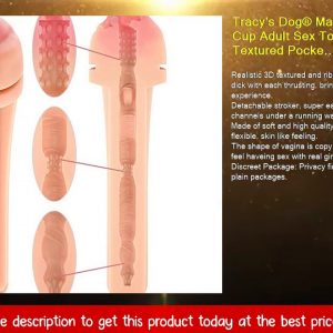 Tracy's Dog® Male Masturbators Cup Adult Sex Toys Realistic Textured Pocket Vagina Pussy Man Mastur