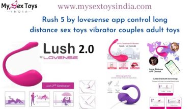Sex toys in india|Rush 5 by lovesense| long distance mobile app control vibrator| wireless sex toys